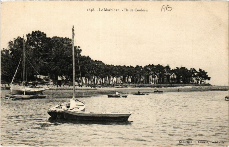 Carte postale ancienne Le Morbihan - Ile de Conleau