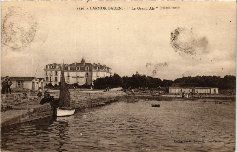 Carte postale ancienne Larmor Baden - Le Grand Air à Larmor-Baden