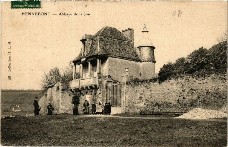 Carte postale ancienne Hennebont - Abbaye de la Joie à Hennebont