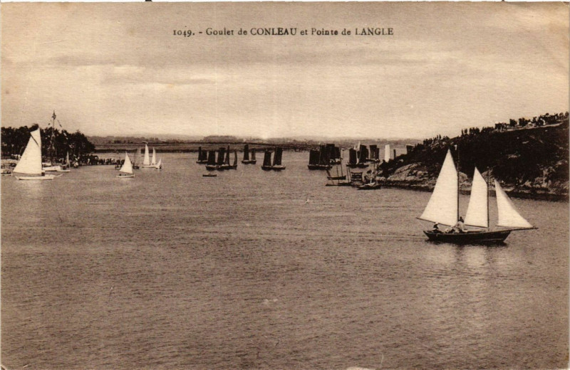 Carte postale ancienne Goulet de Conbleau et Pointe de Langle