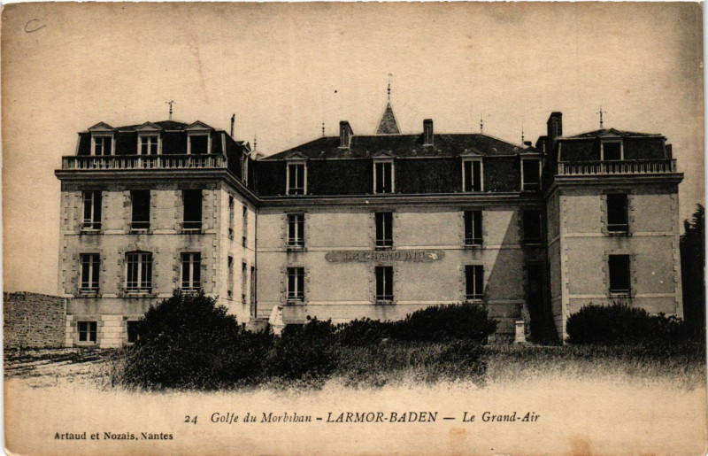 Carte postale ancienne Golfe du Morbihan - Larmor-Baden - Le Grand Air à Larmor-Baden