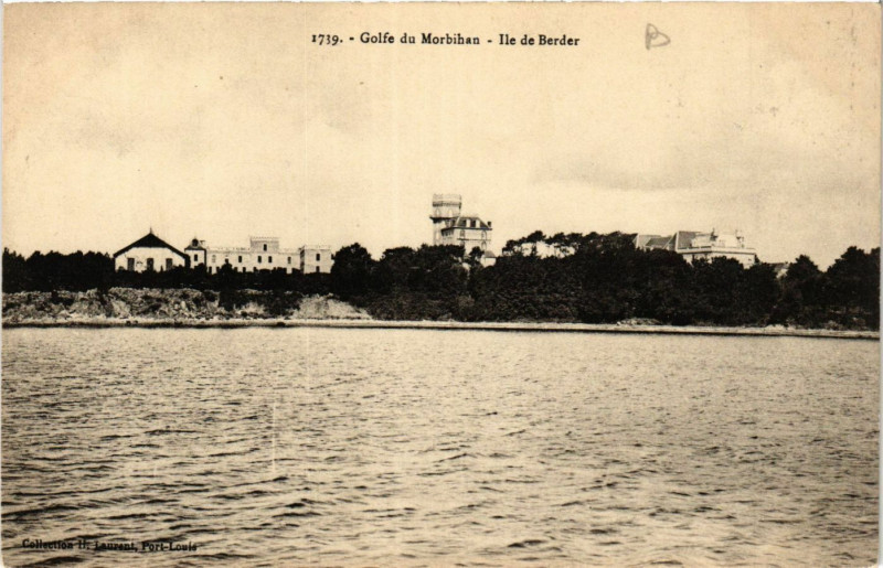 Carte postale ancienne Golfe du Morbihan - Ile de Berder