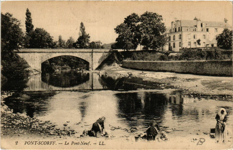 Carte postale ancienne Pont-Scorff - Le Pont - Neuf à Pont-Scorff