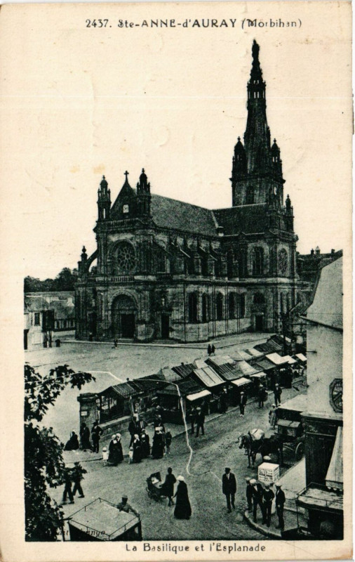Carte postale ancienne Sainte-Anne - d'Auray à Auray