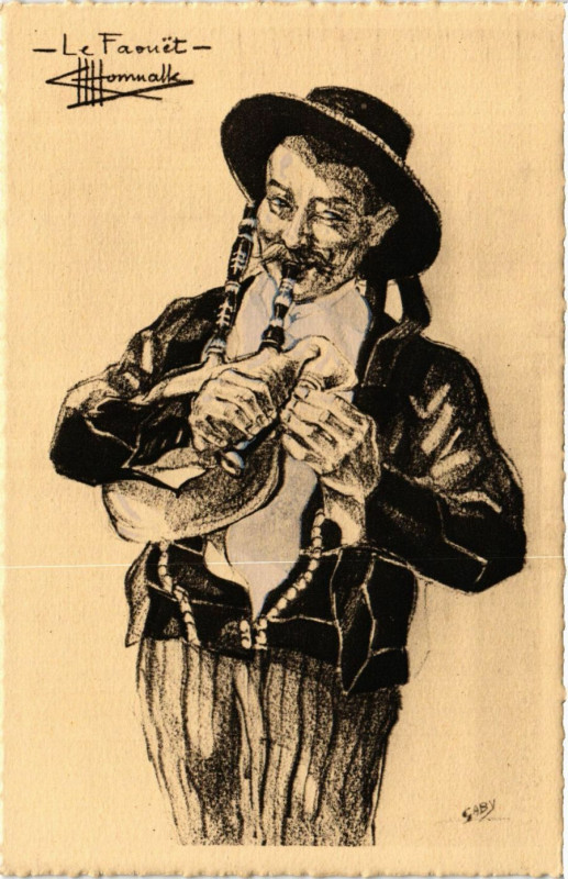 Carte postale ancienne Dessins de Charles Homualk - Le Faquet