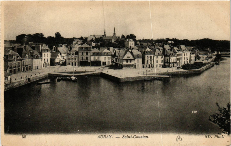 Carte postale ancienne Auray - St-Goustan à Auray