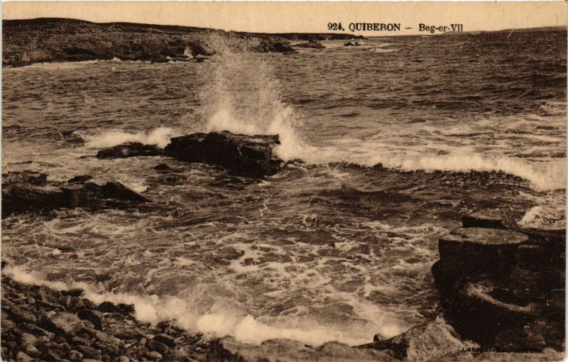Carte postale ancienne Quiberon - Beg-er-Vil à Quiberon