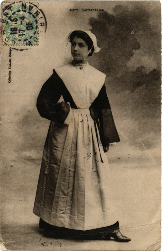 Carte postale ancienne LORIENTaise à Lorient