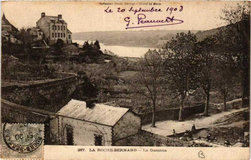 Carte postale ancienne La Roche-Bernard - La Garenne à La Roche-Bernard