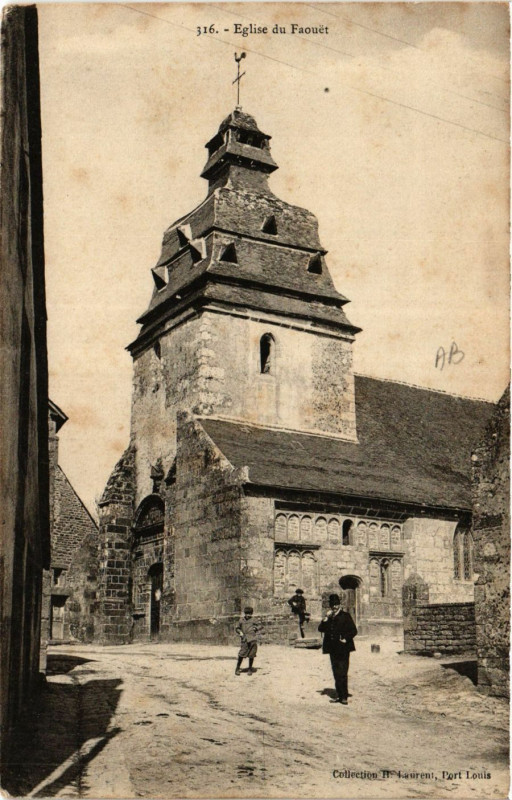 Carte postale ancienne Eglise du Faouet