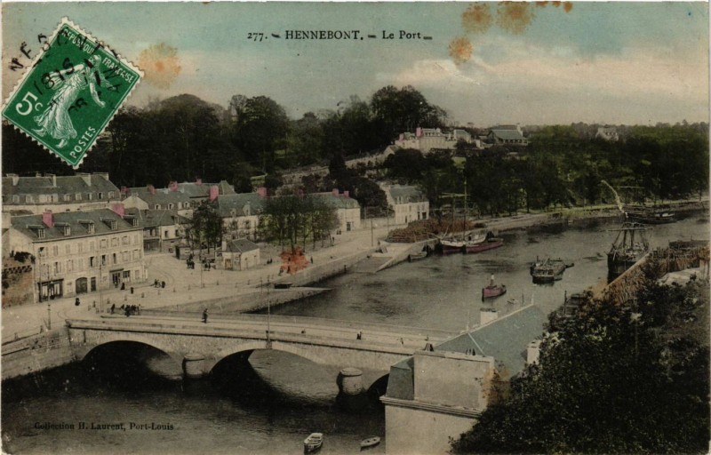 Carte postale ancienne Hennebont - Le Port à Hennebont