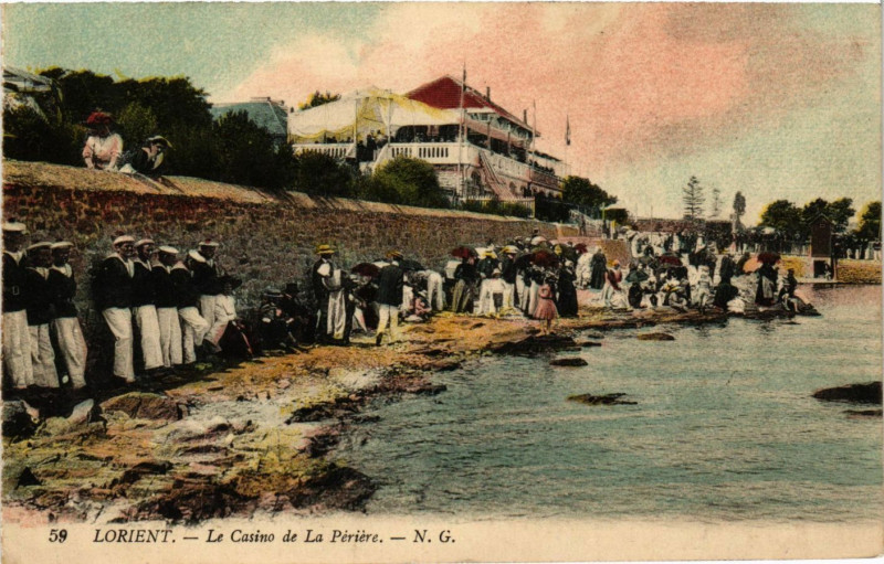 Carte postale ancienne Lorient - Le Casino de la Periere à Lorient