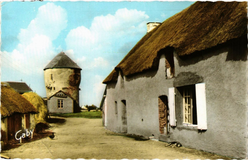 Carte postale ancienne Penestin-sur-Mer - Moulin du Clido à Pénestin