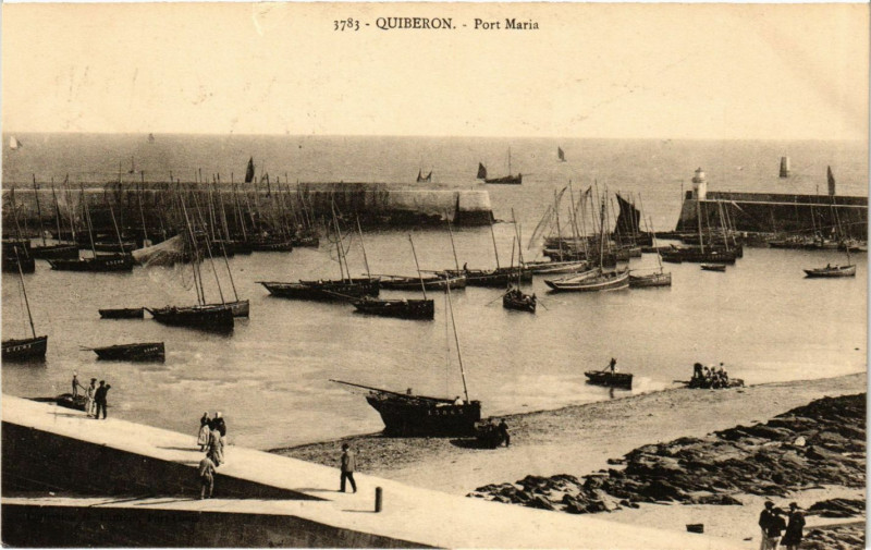Carte postale ancienne Quiberon - Port-Maria à Quiberon