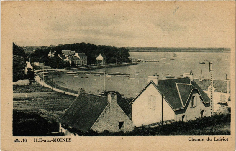 Carte postale ancienne Sile-aux-Moines - Chemin du Lairiot