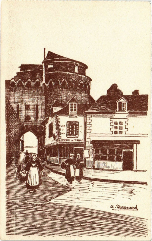Carte postale ancienne Vieille Porte a Vannes à Vannes