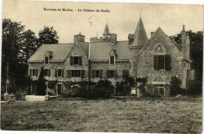 Carte postale ancienne Env. de Moelan - Le Chateau du Guilly