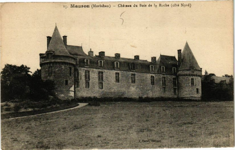 Carte postale ancienne Mauson Chateau du Bois de la Roche (cote Nord)