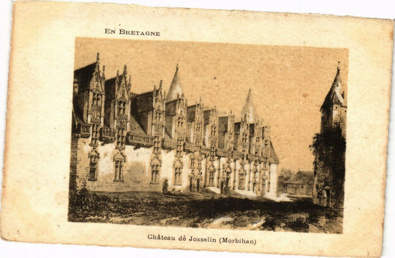 Carte postale ancienne En Bretagne - Chateau de Josselin à Josselin