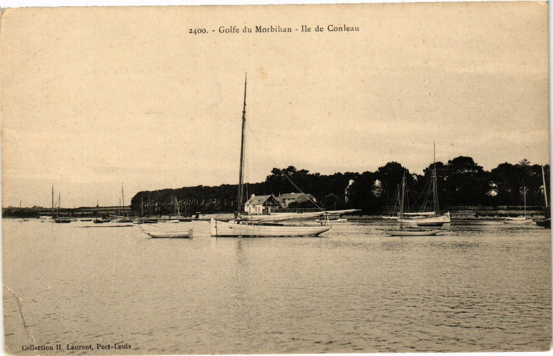 Carte postale ancienne Golfe de orbihan - Ile de Couleau