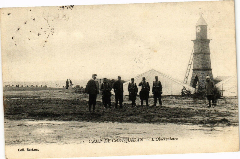 Carte postale ancienne Camp de Coetquidan - L'Observatoire