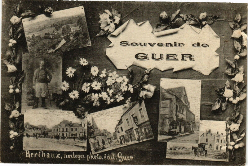 Carte postale ancienne Souvenir de Guer à Guer