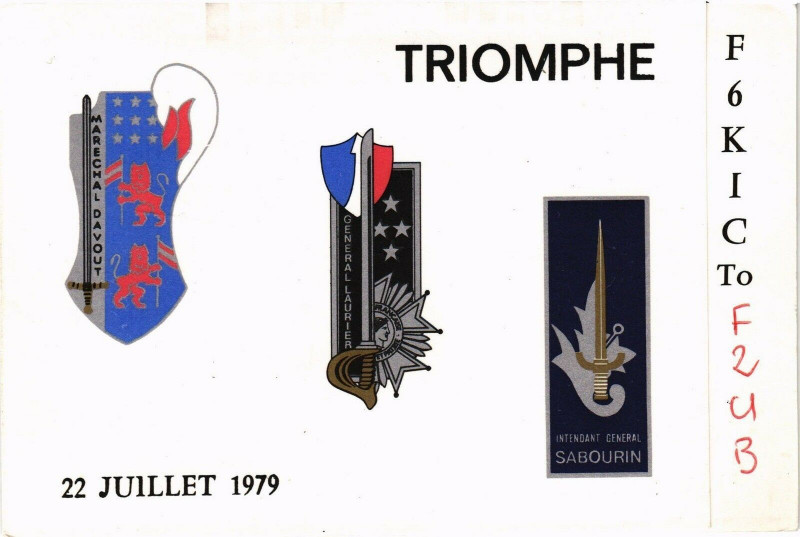 Carte postale ancienne Triomphe - 22 Juillet 1979