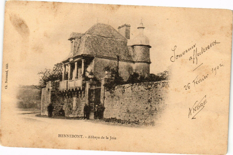 Carte postale ancienne Hennebont - Abbaye de la Joie à Hennebont