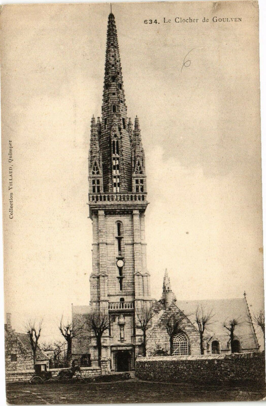 Carte postale ancienne La Clocher de Goulven