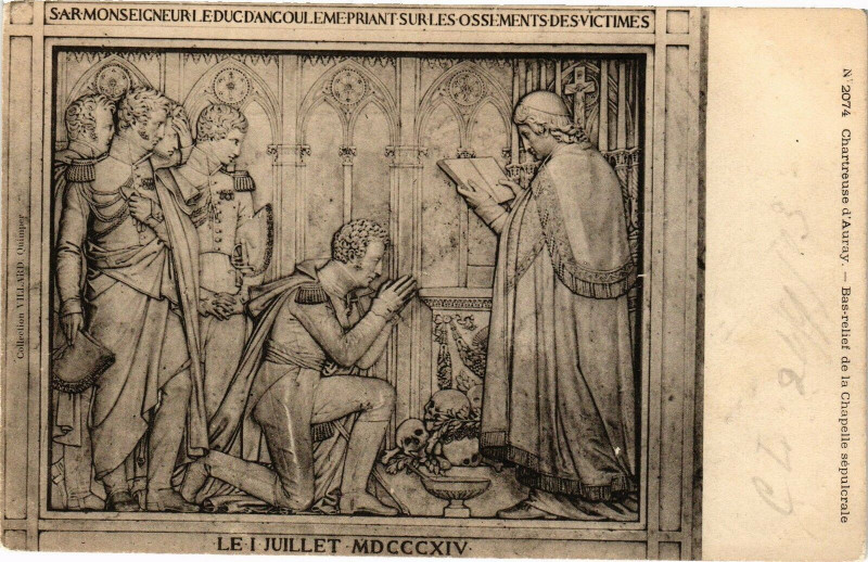 Carte postale ancienne Le 1 Juillet Mdcccxiv