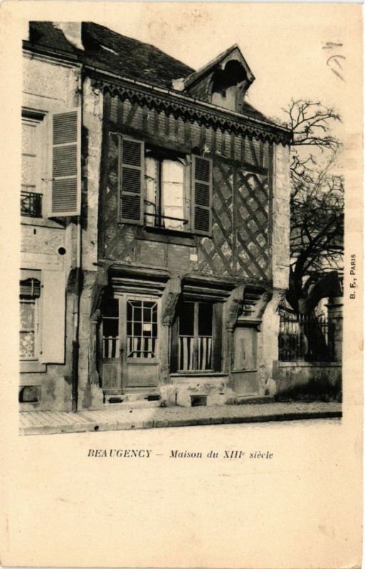 Carte postale ancienne Beaugency - Maison du XIIIe siecle à Beaugency