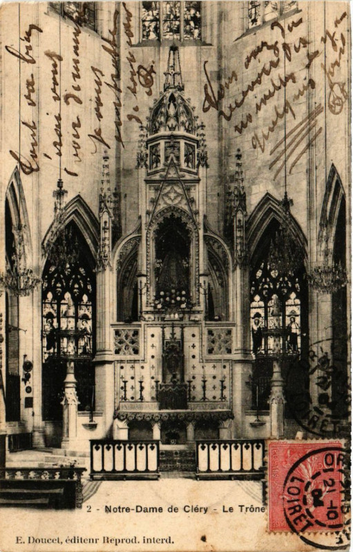 Carte postale ancienne Clery - N.-D. de Cléry