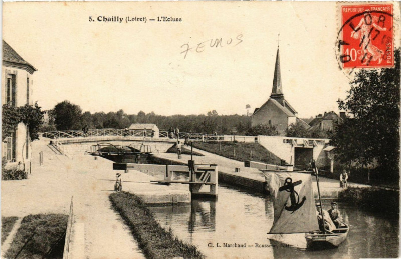 Carte postale ancienne Chailly - L'Ecluse