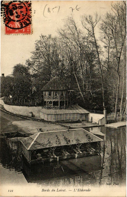 Carte postale ancienne Olivet - Bords du Loiret - L'Eldorado à Olivet