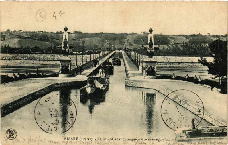 Carte postale ancienne Briare - Le Pont-Canal à Briare