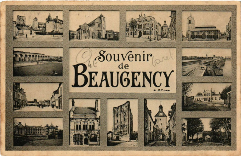 Carte postale ancienne Beaugency - Scenes - Souvenir de Beaugency à Beaugency