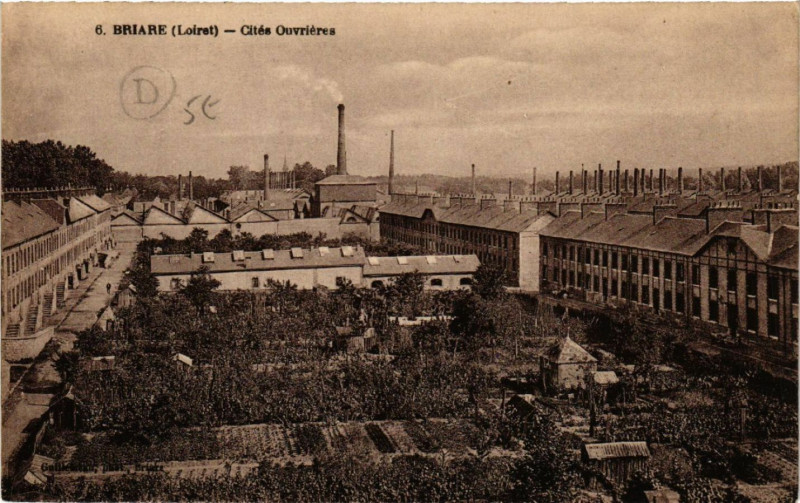 Carte postale ancienne Briare - Cités Ouvrieres à Briare