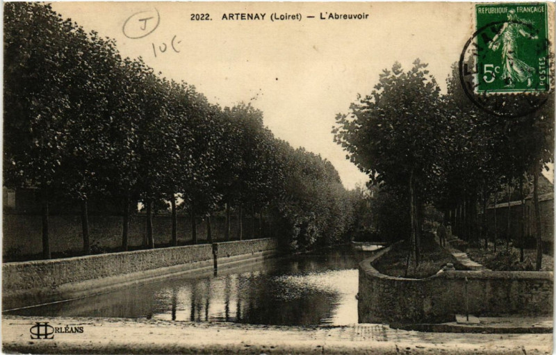 Carte postale ancienne Artenay - L'Aubrevoir à Artenay