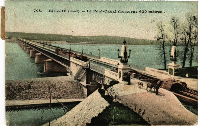 Carte postale ancienne Briare - Le Pont-Canal à Briare