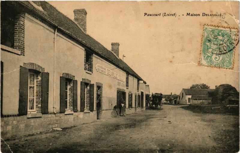 Carte postale ancienne Paucourt - Maison Delaville à Paucourt