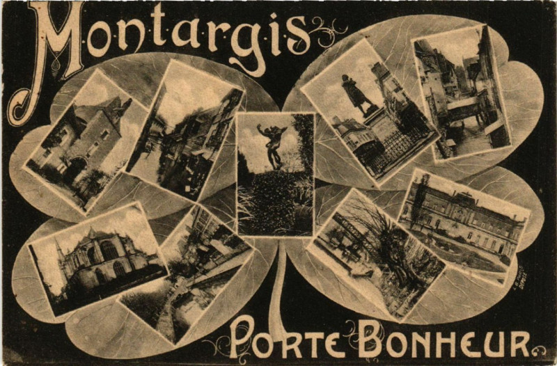 Carte postale ancienne Montargis - Scenes - Porte Bonheur à Montargis