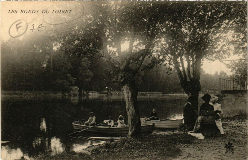 Carte postale ancienne Olivet ? - Les Bords du Loiret à Olivet
