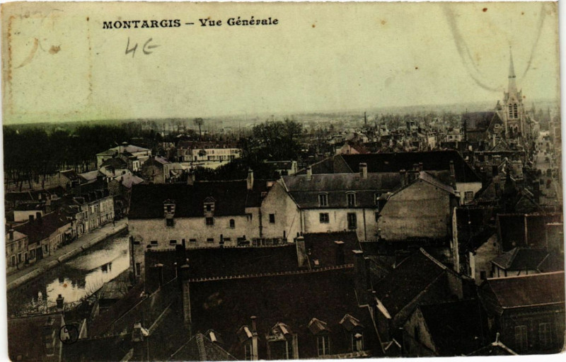 Carte postale ancienne Montargis - Vue générale à Montargis
