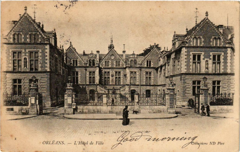 Carte postale ancienne Orleans Hotel de Ville à Orléans