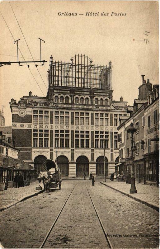 Carte postale ancienne Orleans Hotel des Postes à Orléans