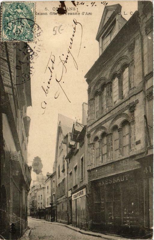 Carte postale ancienne Orleans Maison dite de Jeanne d'Arc à Orléans