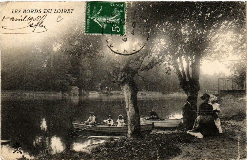 Carte postale ancienne Les Bords du Loiret