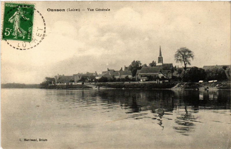 Carte postale ancienne Ousson Vue générale
