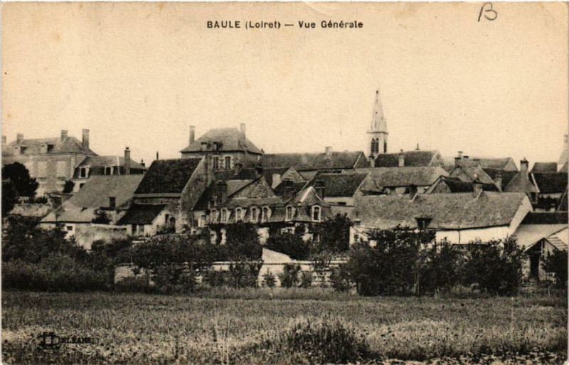 Carte postale ancienne Baule Vue générale à Baule