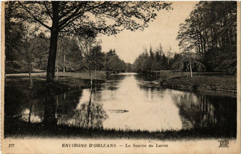 Carte postale ancienne La Source du Loiret